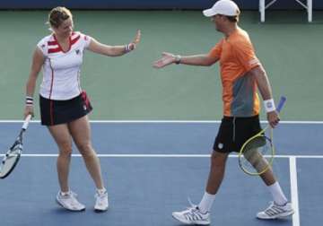 clijsters career ends after mixed doubles loss