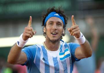 davis cup argentina france tied at 1 1