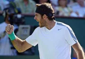 del potro upsets djokovic at indian wells