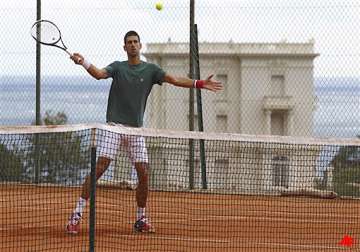 djokovic prepares to strike a blow at monte carlo