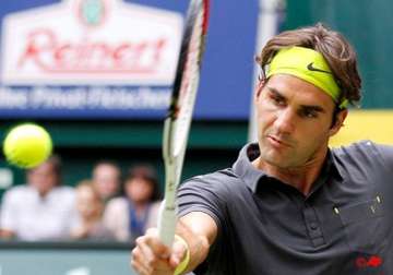 federer loses in halle final haas victorious