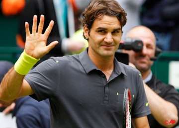 federer reaches 7th halle final faces haas