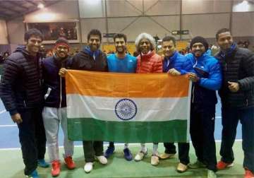 davis cup india win advance to world group play offs