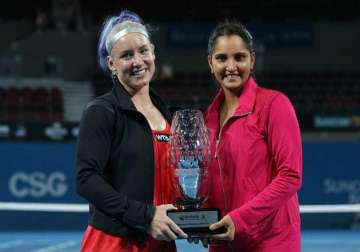 sania wins 1st title of season with bethanie