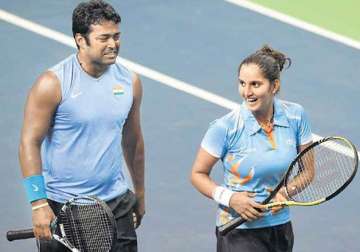 sania not thinking of partnering leander in olympics