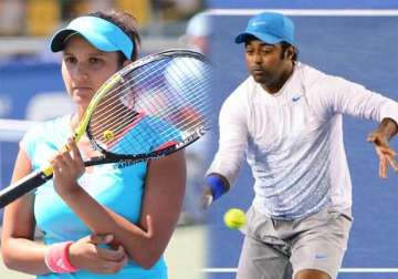 australian open 2015 paes bopanna sania crashes out of doubles