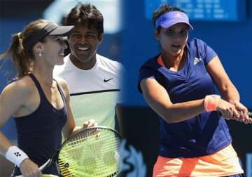 australian open 2015 paes advances to final sania crashes out in mixed doubles