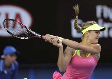 tennis star bouchard happy with performance