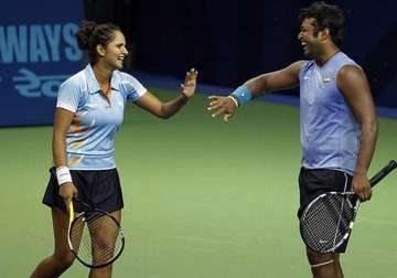 us open 2015 sania mirza leander paes book second round berths