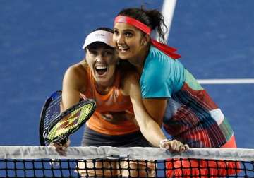 sania hingis win australian open women s doubles title