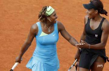 williams sisters lift french open double title