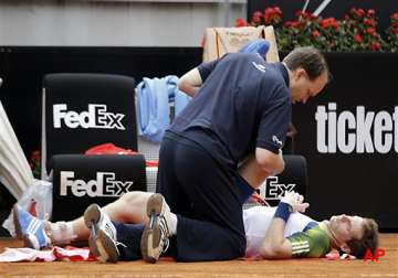 italian open murray retires with back pain nadal wins in rome