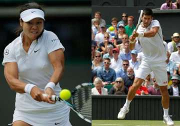 li na out of wimbledon djokovic advances