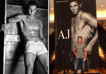 rafael nadal unveils armani underwear in new york
