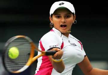 sania crashes out of french open olympic dream in tatters