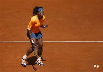 serena williams advances in madrid open