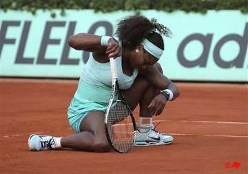 serena williams out in 1st round of mixed doubles