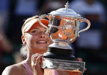 sharapova wins french open for 2nd time