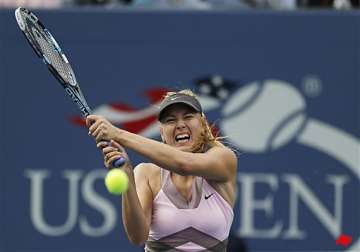 sharapova eases into 2nd round at us open
