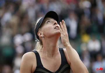 sharapova moves to french open semifinals