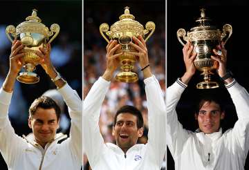 top wimbledon trio won 28 of past 29 majors