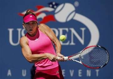 us open halep rallies from set down in 1st round