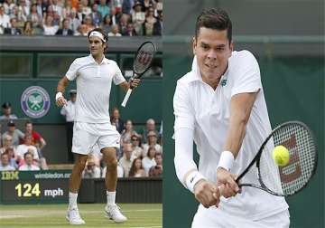 wimbledon milos raonic lines up semifinal clash with roger federer