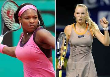 wozniacki loses serena wins at rogers cup