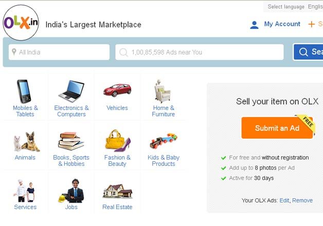 used baby products on olx