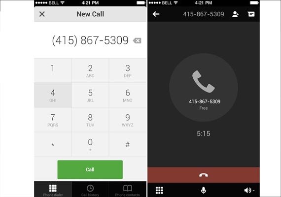 google hangouts call from phone