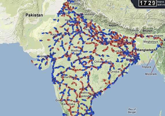 Spot Your Train Map Now spot your train on Google map | India News – India TV