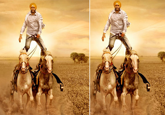 Ajay Devgn performs two-horse stunt for Son Of Sardar 