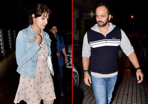 anushka sharma rohit shetty spotted watching movie together