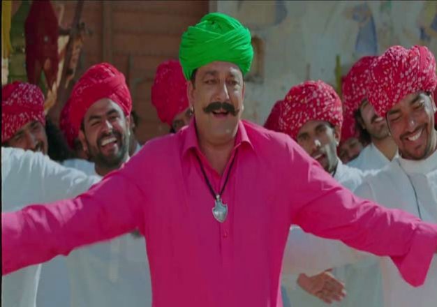 dhol dance and garlands sanjay dutt gets hero s welcome at