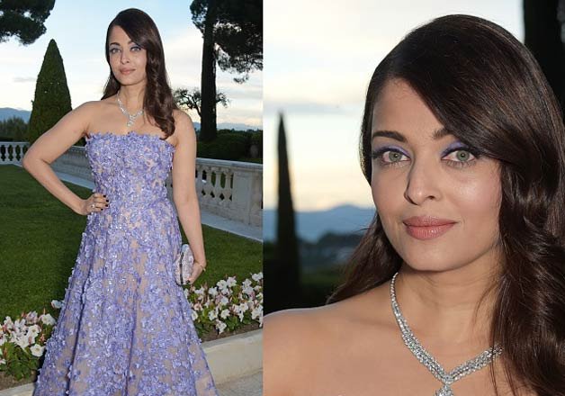 Aishwarya Rai Cannes 2015 Romantic Purple Look Pics Indiatv News
