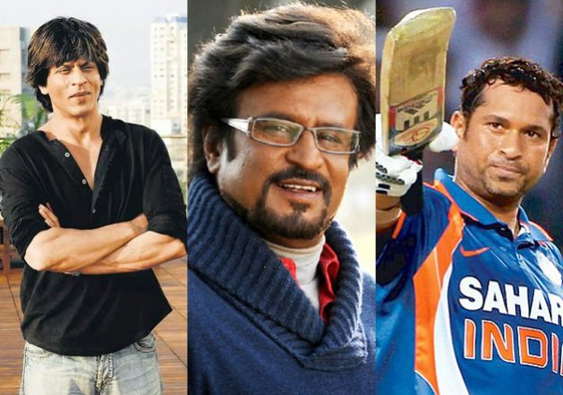 shah rukh khan is a true fan of rajinikanth tendulkar and