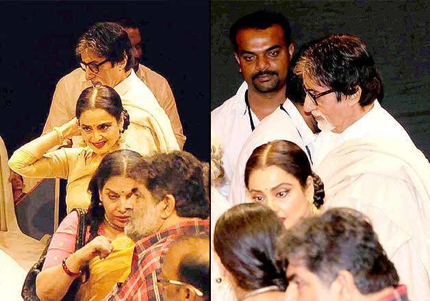 Amitabh ignores Rekha pics - IndiaTV News | Bollywood News – India TV