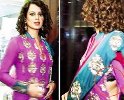 Kangna S Kameez Zip Malfunctions Bollywood News India Tv