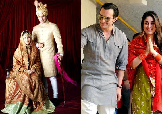 Saif Kareena 2nd Anniversary Rare Wedding Pics Bollywood News India Tv