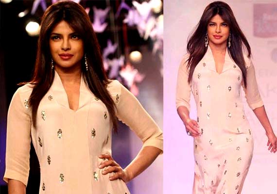 priyanka chopra latest ramp walk in fashion