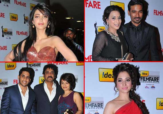 southern celebs dazzled at the red carpet of filmfare