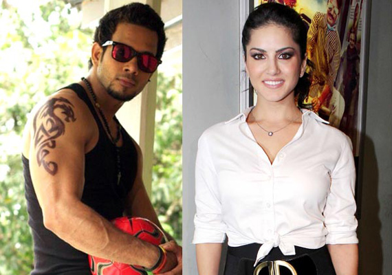 sunny leone shoots with south actor bharath for kaizad