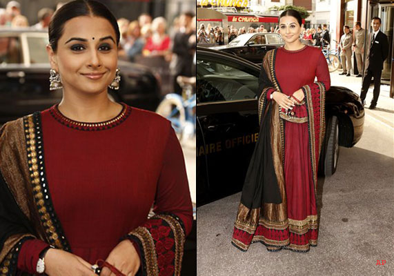 vidya balan in anarkali dress