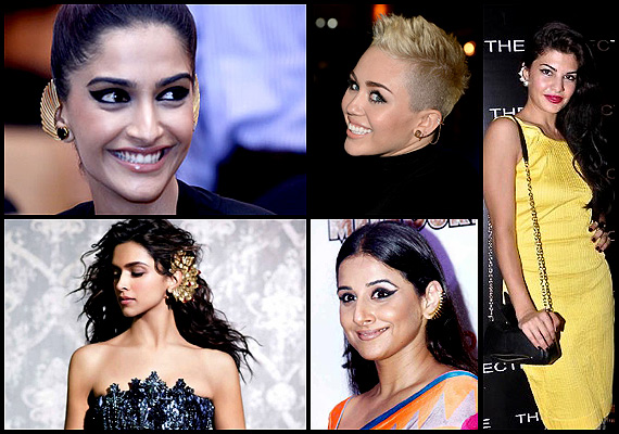 deepika vidya and sonam sporting trendy ear cuffs see pics