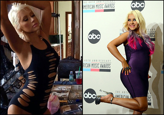 christina aguilera before and after weight loss 2022