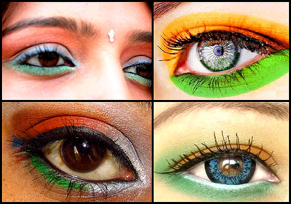 Republic Day Special: Tri-colour eye-makeup (see pics) | Lifestyle News ...