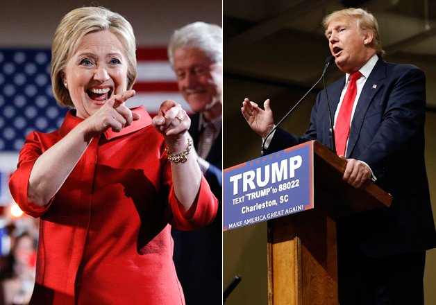 donald trump wins big in south carolina hillary clinton