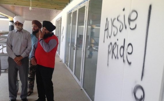 sikh gurdwara vandalised in australia