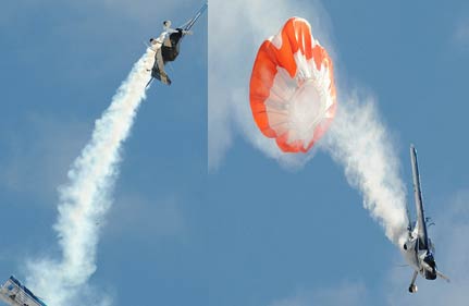 plane s wing snaps off mid air pilot walks away with burnt