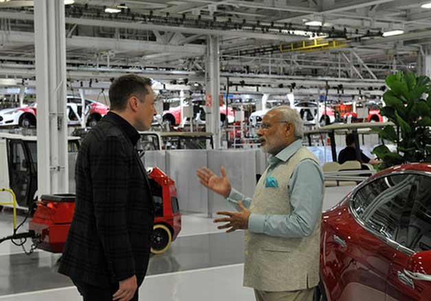 pm modi shows keen interest in using tesla s power ball